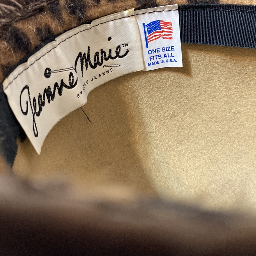 JEANNE MARIE LEOPARD PRINT WOOL HAT - Picture 8 of 8